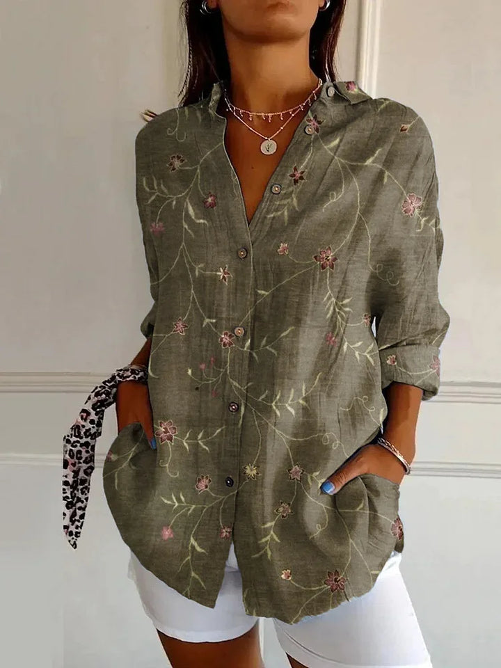 Kora | Floral Button Blouse