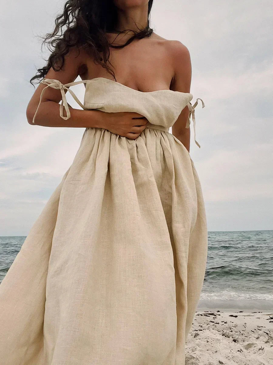 Elyra | Robe maxi en lin