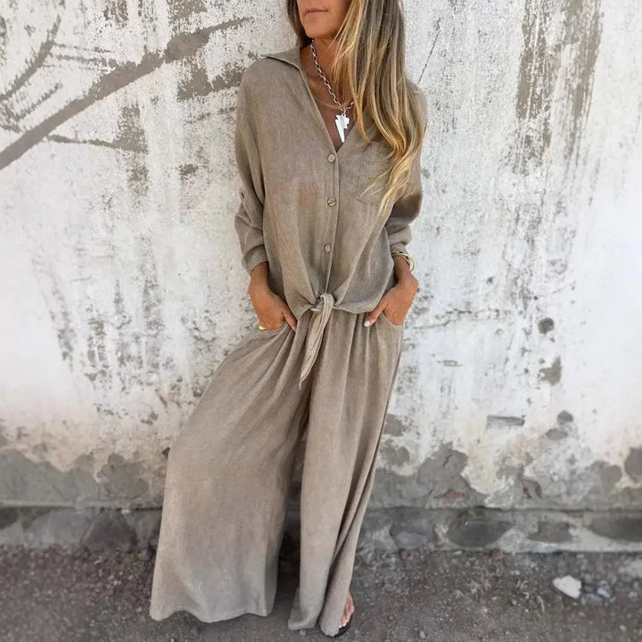 Mallory | Draped Two-Piece Set