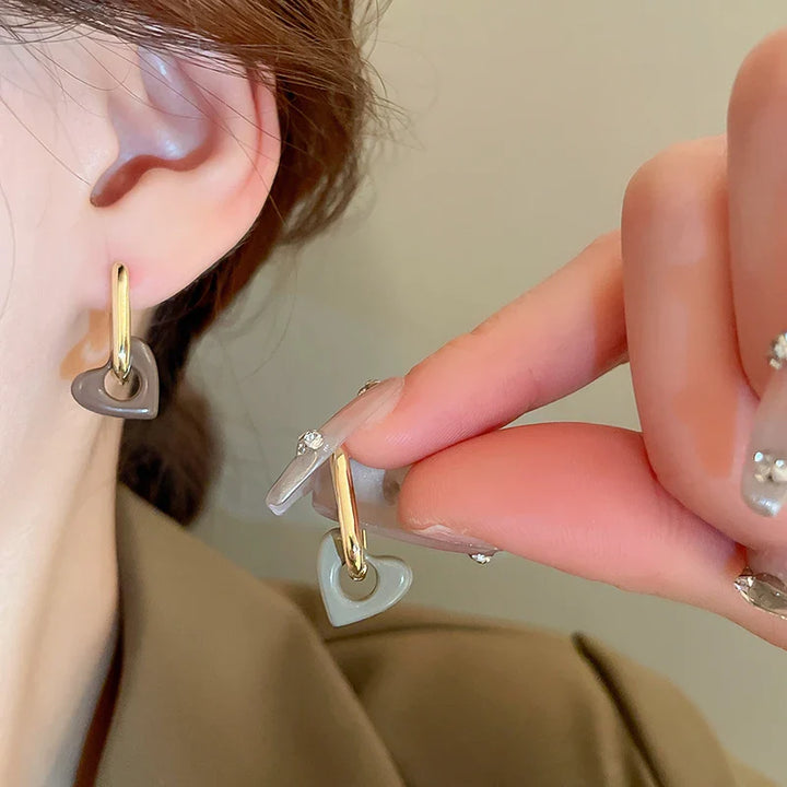 Elodie | Heart Earrings