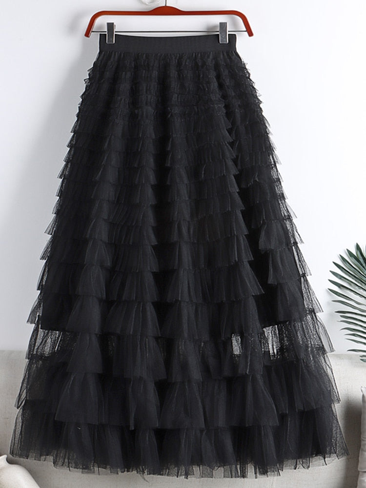 Velina | Layered Maxi Skirt