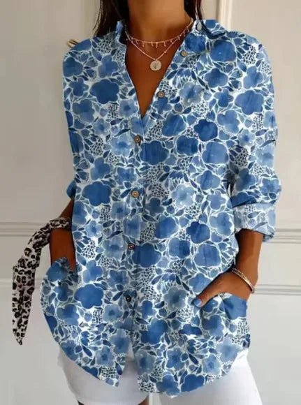 Kora | Floral Button Blouse