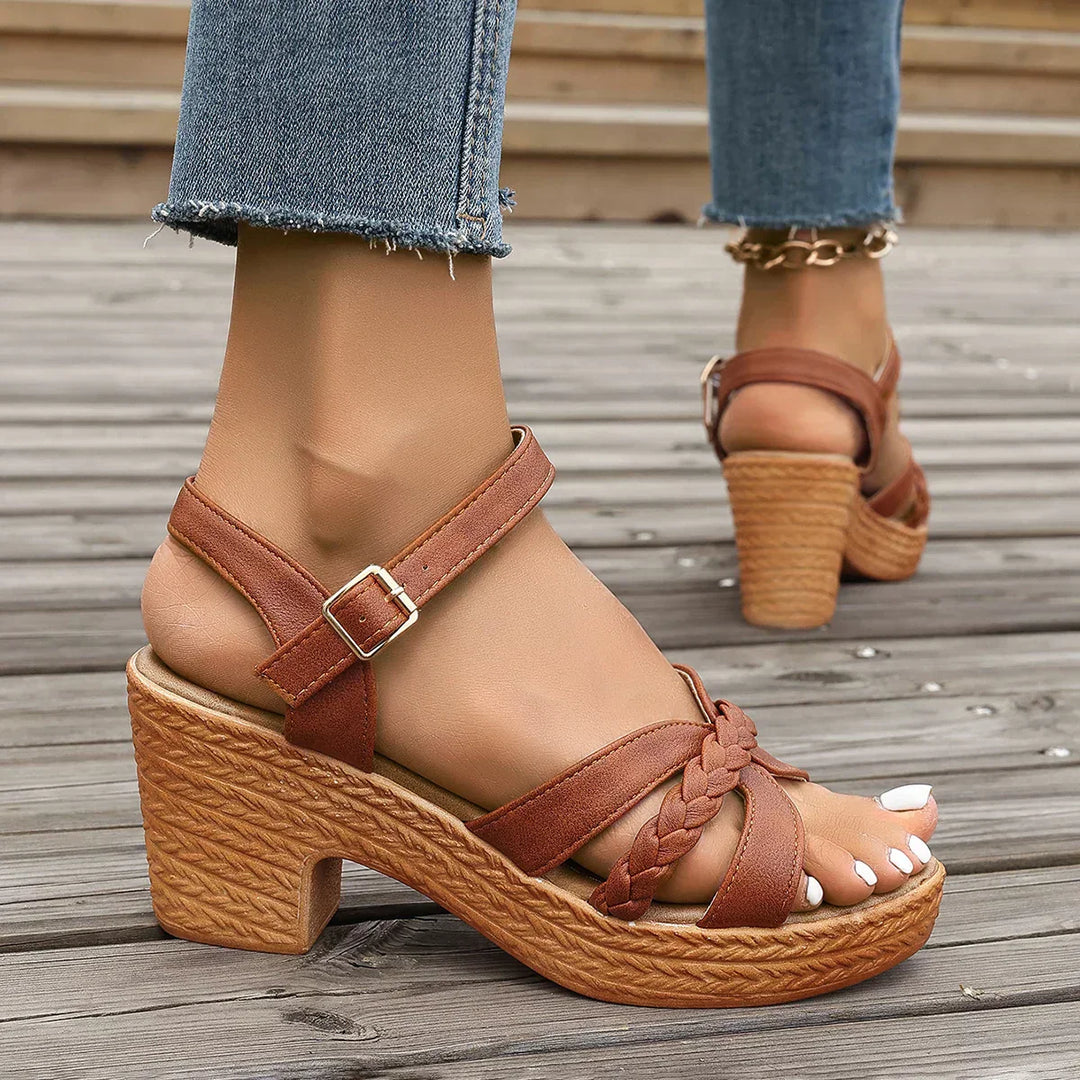 Kaitlyn | Braided Platform Sandals