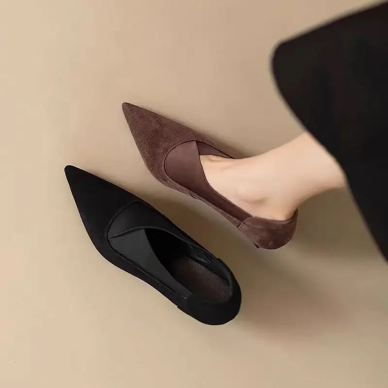 Sanda | Suede Kitten Heels