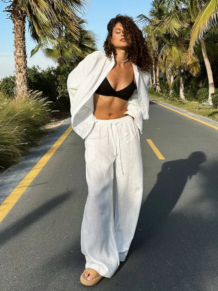 Nové | Linen Blend Two-Piece Set