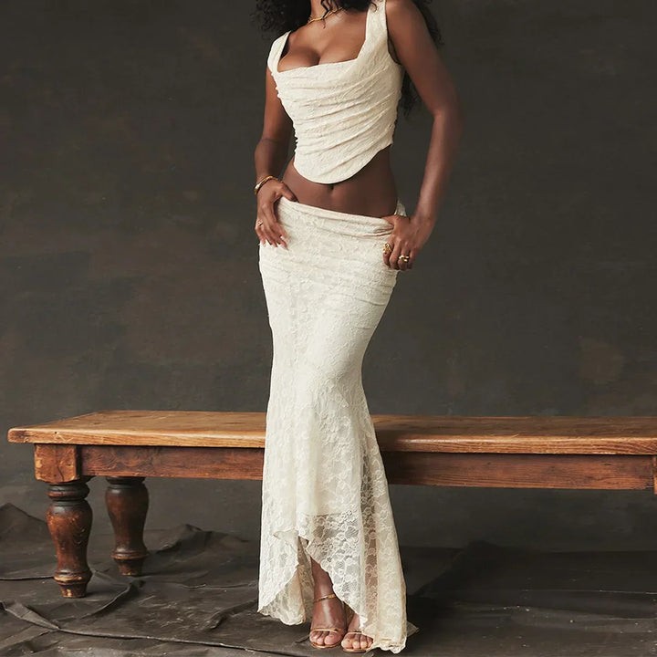 Rosette | Lace-Up Two-Piece Set
