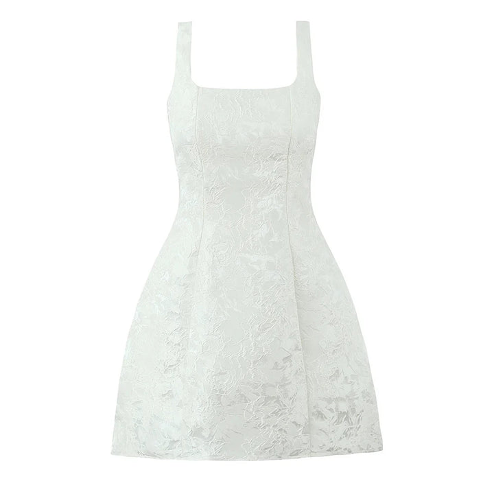 Lola | Embroidered Bow Mini Dress