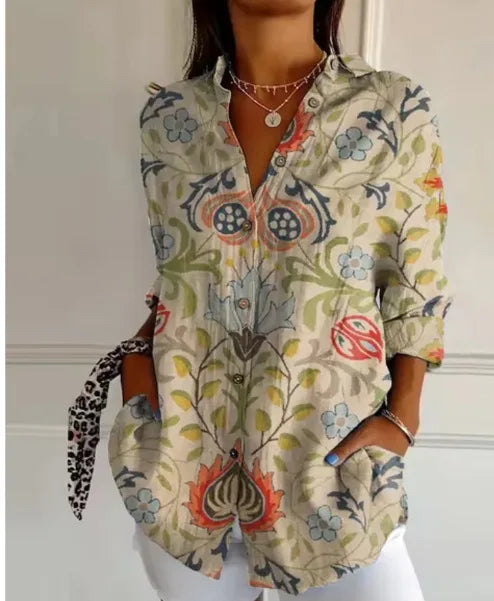 Kora | Floral Button Blouse