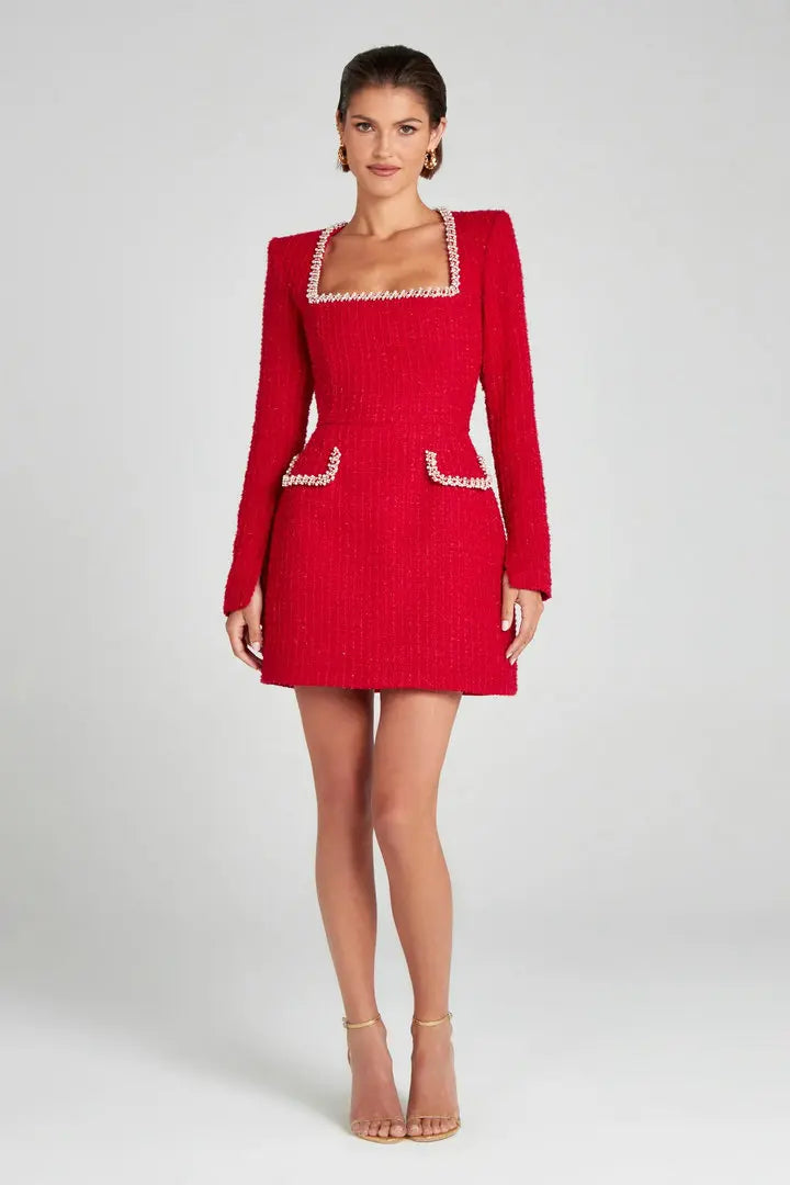 Jo | Trim Detail Mini Dress