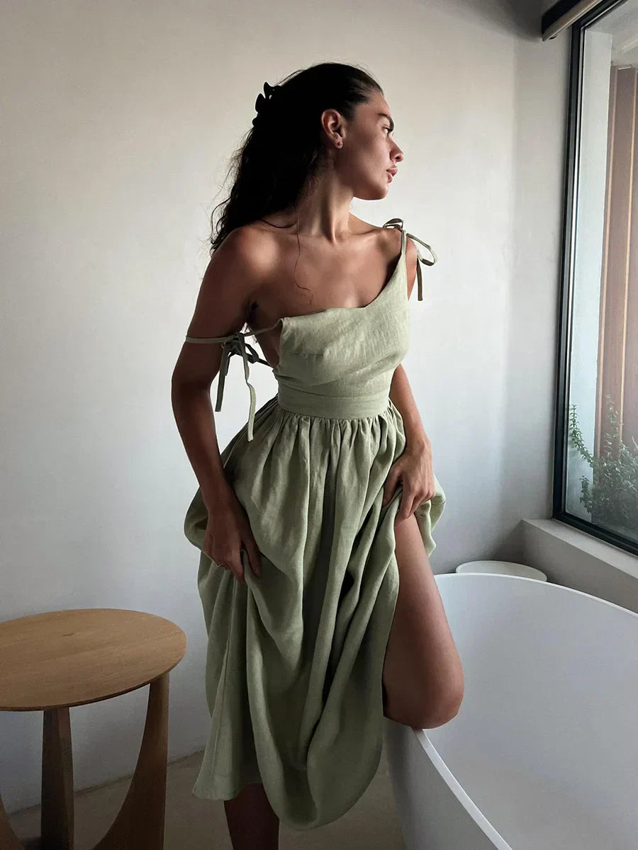 Elyra | Robe maxi en lin
