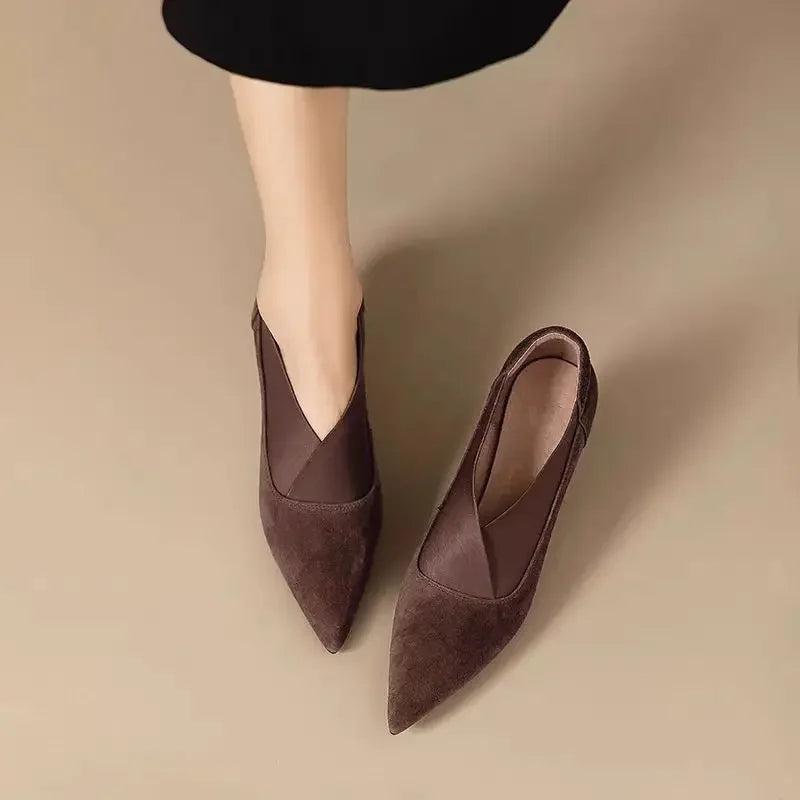 Sanda | Suede Kitten Heels