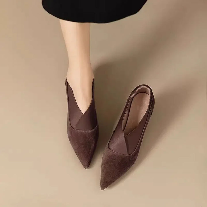 Sanda | Suede Kitten Heels