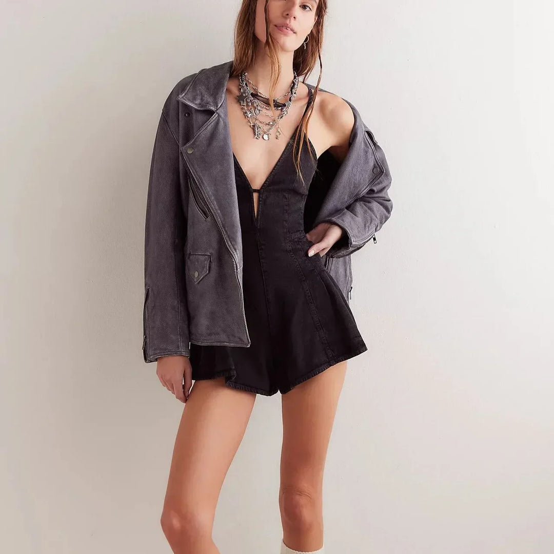 Alina | Denim Mini Dress