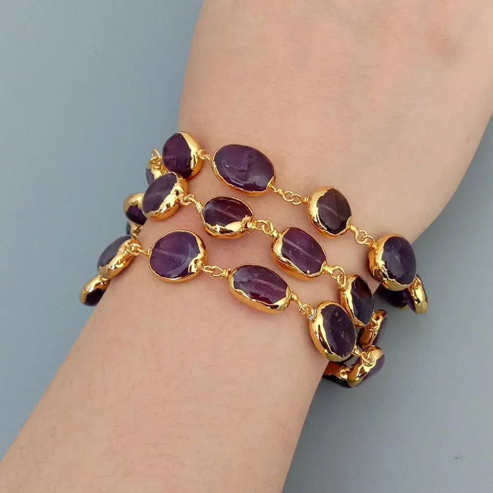 Amethyst Wrap Bracelet