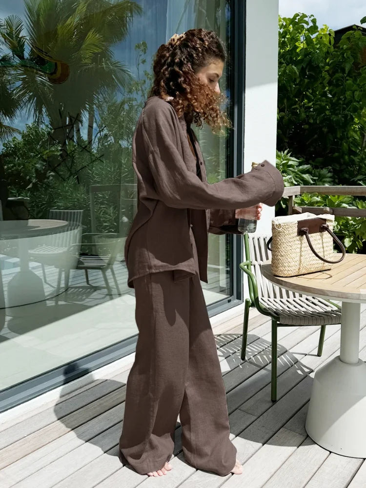 Nové | Linen Blend Two-Piece Set