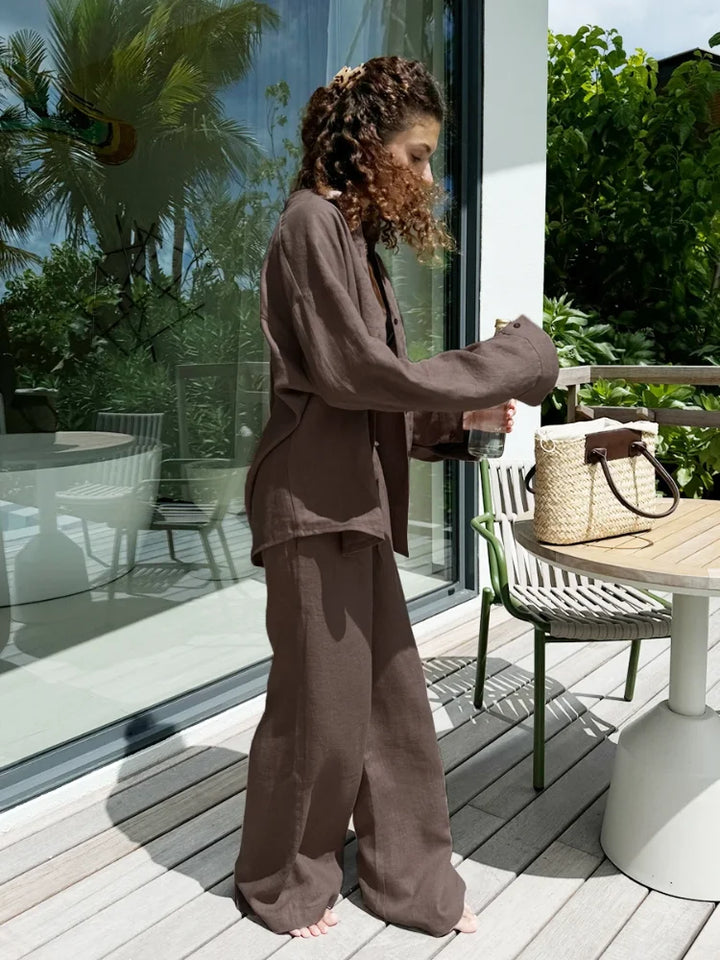 Nové | Linen Blend Two-Piece Set