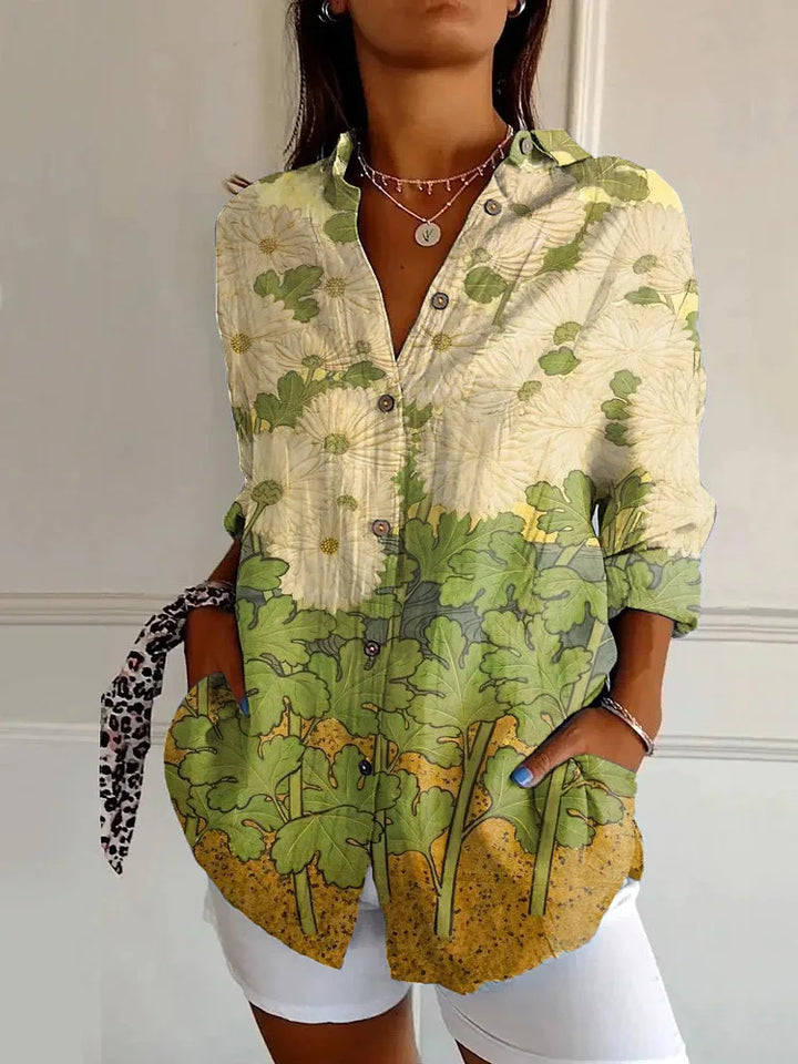 Kora | Floral Button Blouse