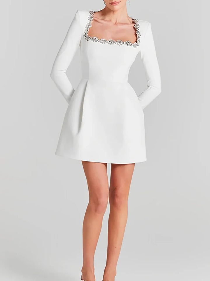 Aureli | Jewel Trim Mini Dress