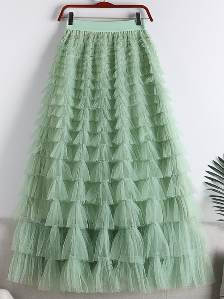 Velina | Layered Maxi Skirt