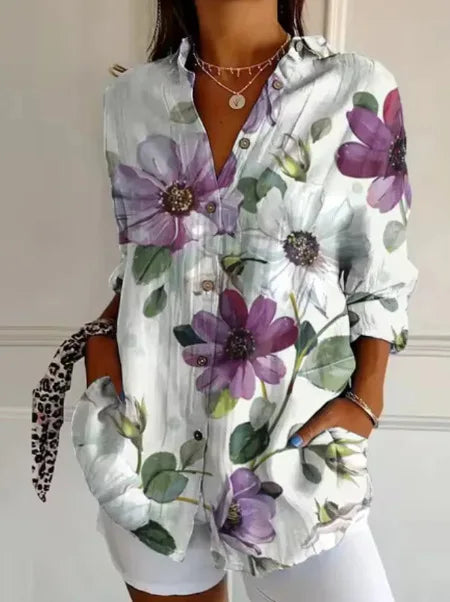 Kora | Floral Button Blouse