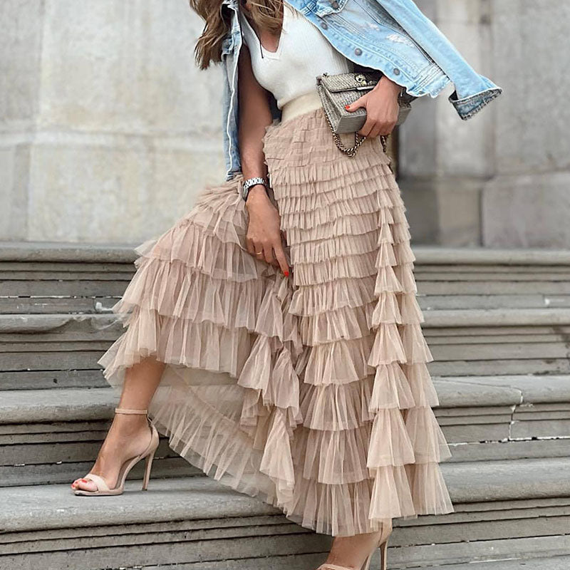 Velina | Layered Maxi Skirt