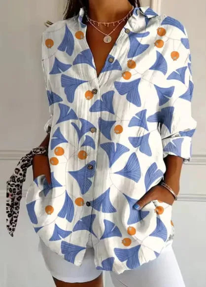 Kora | Floral Button Blouse