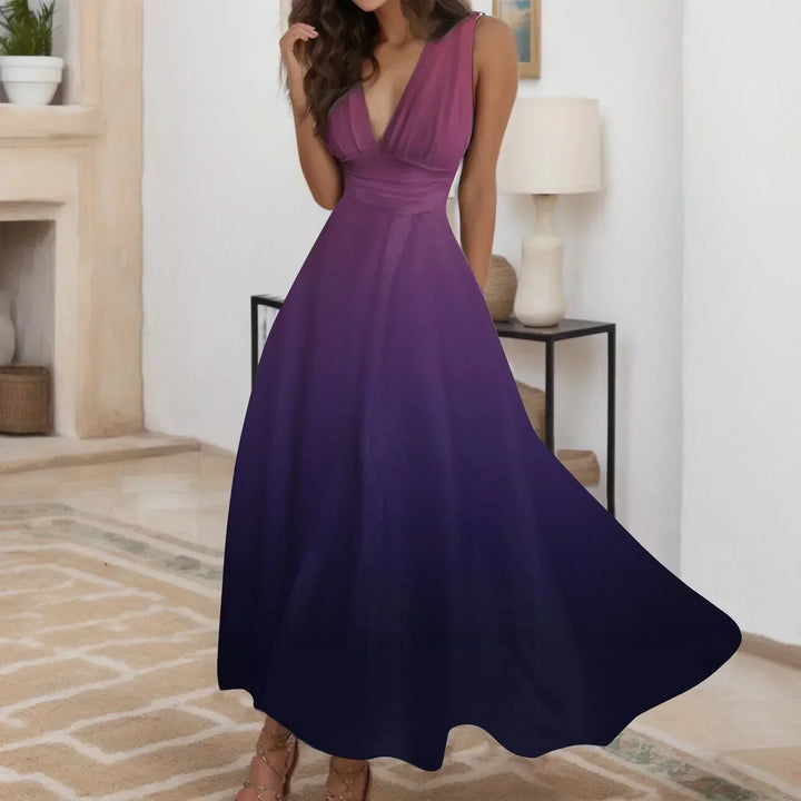 Aureliene | Gradient Flow Maxi Dress