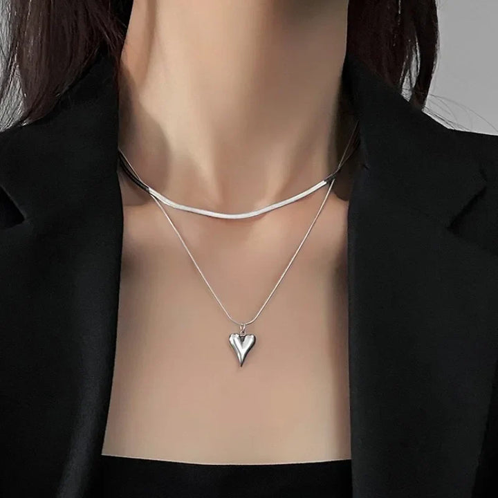 Clara | Double Heart Necklace