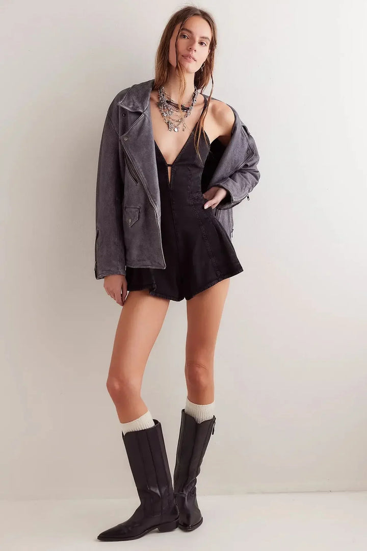 Alina | Denim Mini Dress