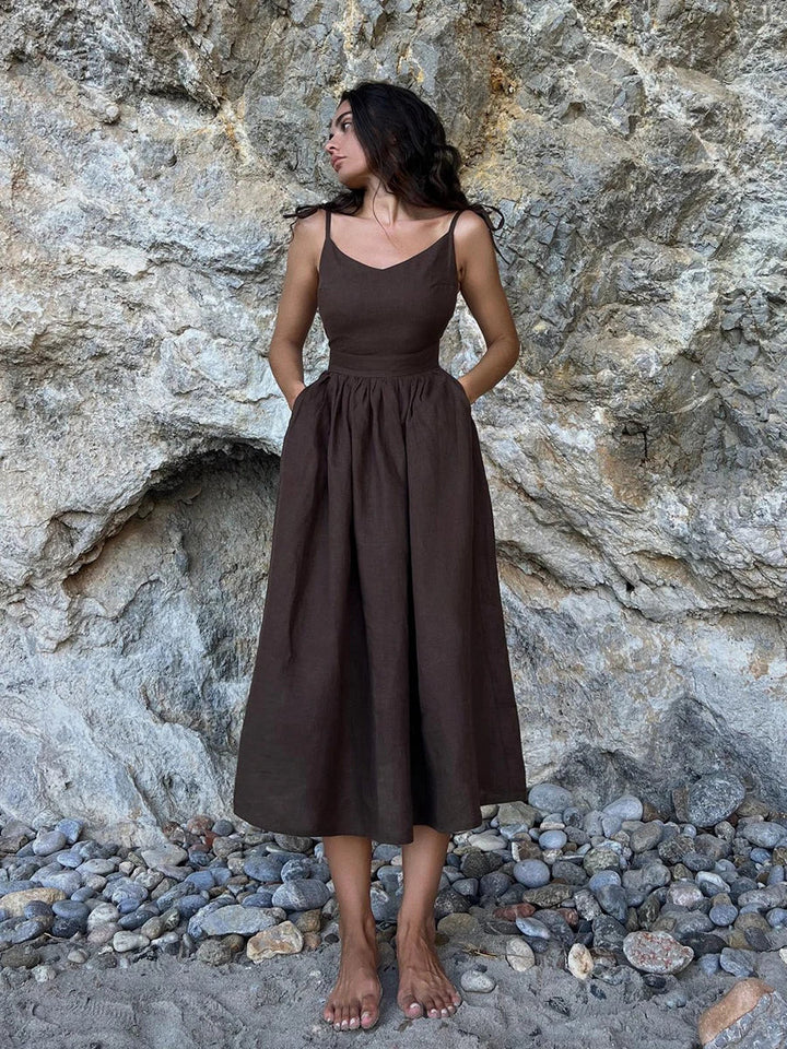 Elyra | Robe maxi en lin