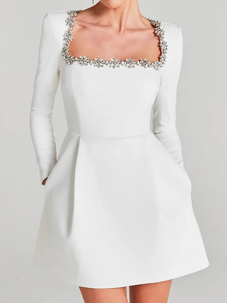 Aureli | Jewel Trim Mini Dress