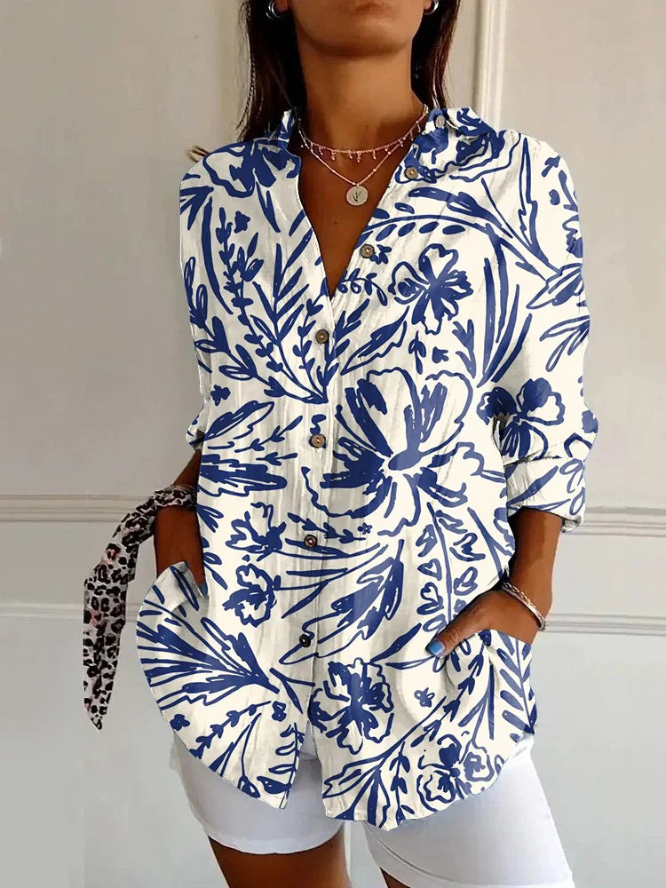 Kora | Floral Button Blouse