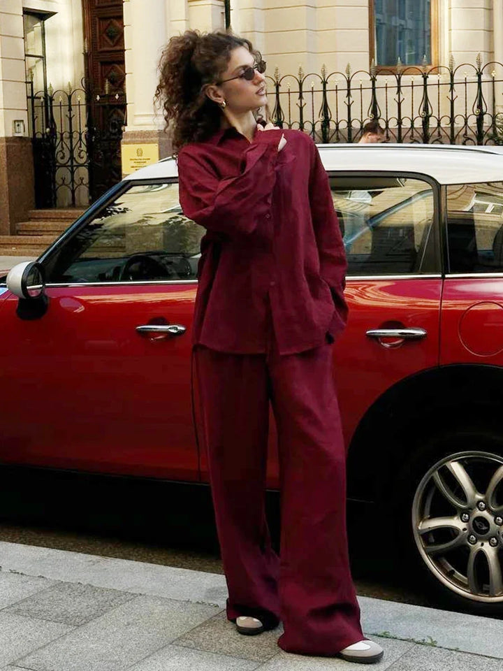 Nové | Linen Blend Two-Piece Set