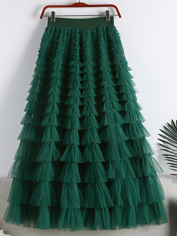 Velina | Layered Maxi Skirt