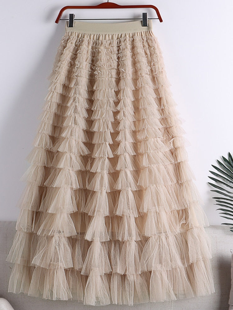 Velina | Layered Maxi Skirt