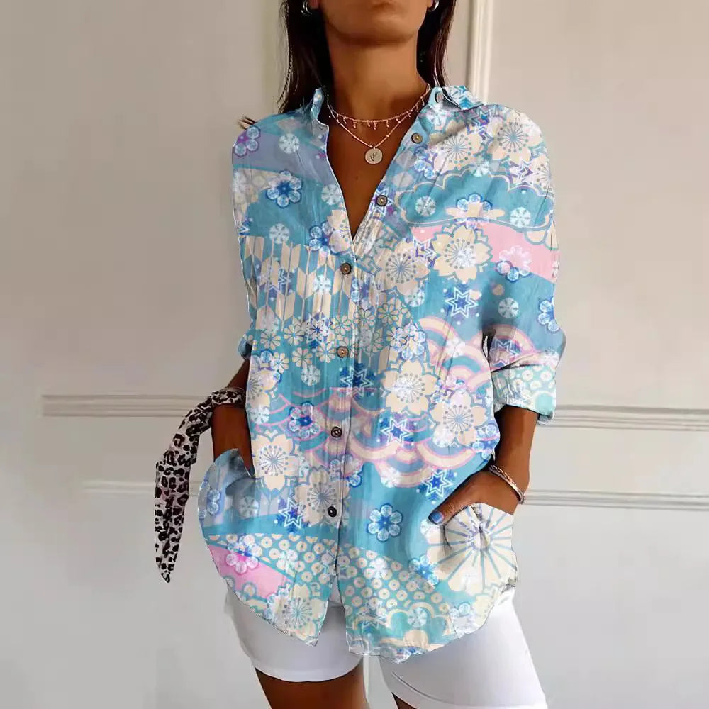 Kora | Floral Button Blouse