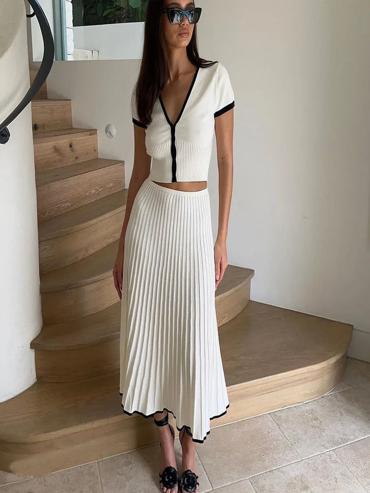 Colette | Pleated Two-Piece Set