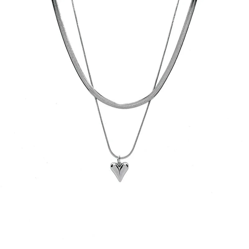 Clara | Double Heart Necklace