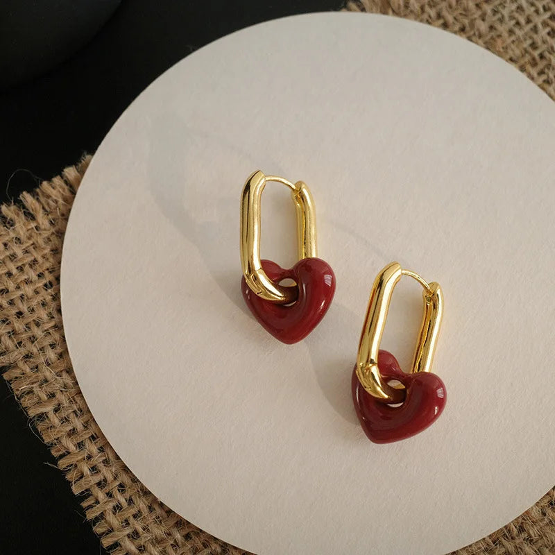 Elodie | Heart Earrings