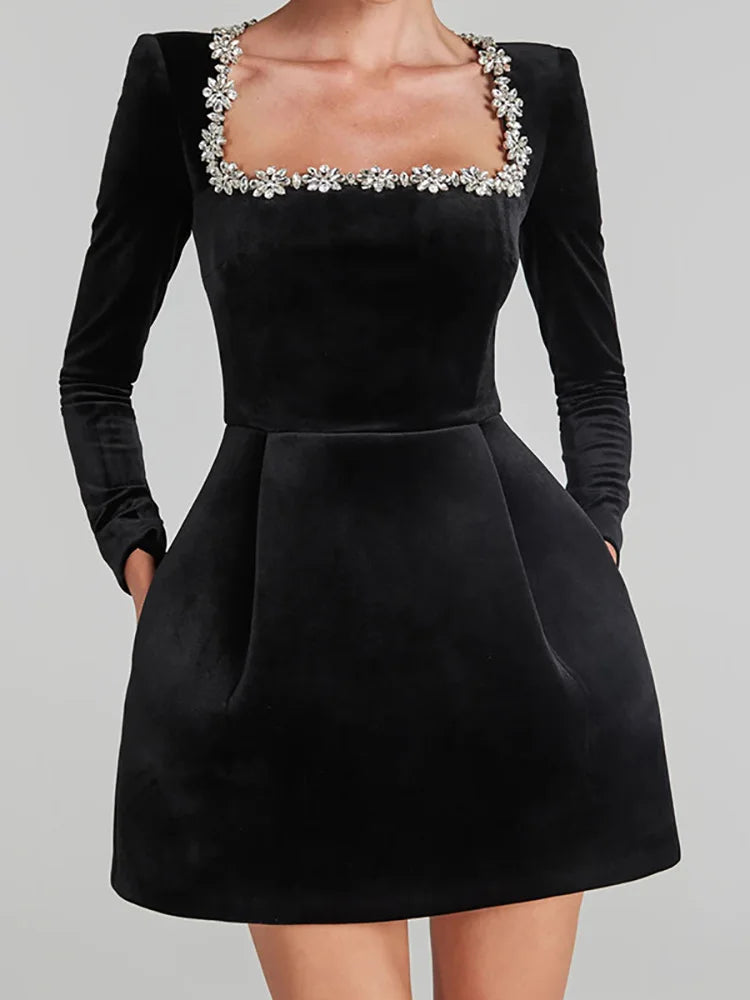 Aureli | Jewel Trim Mini Dress