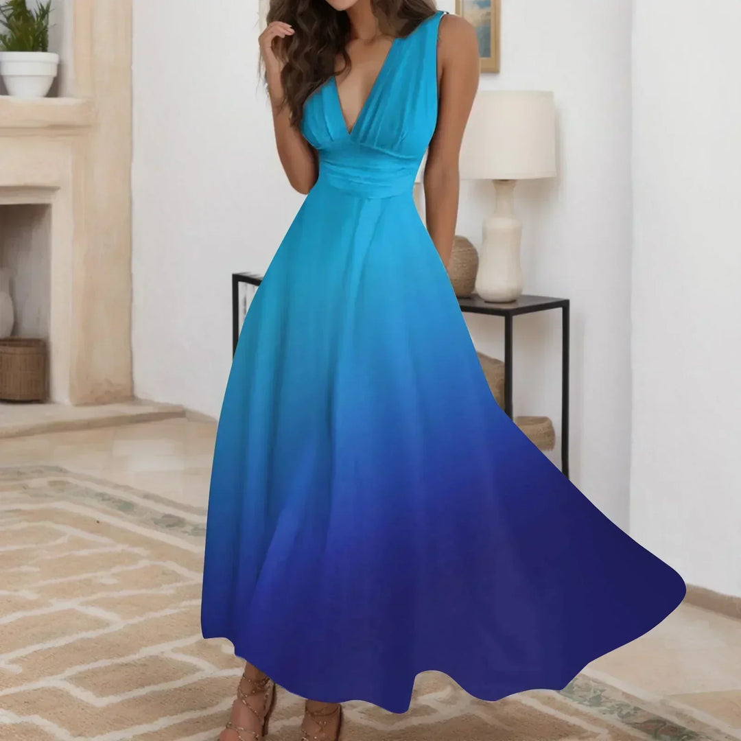 Aureliene | Gradient Flow Maxi Dress