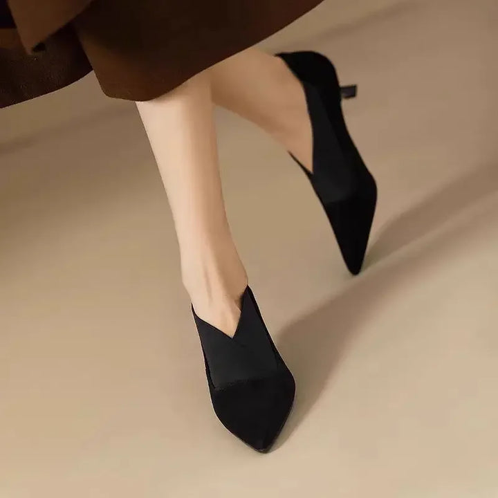 Sanda | Suede Kitten Heels