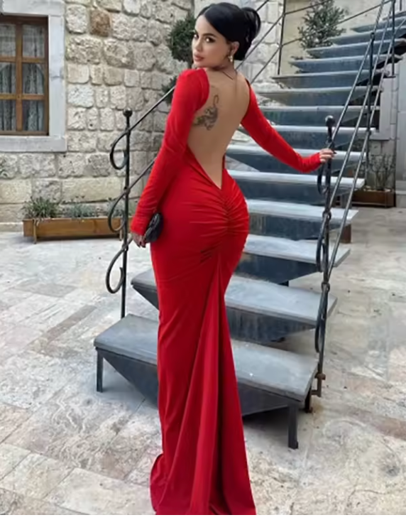 Gigi | Sculpted Backless Dress