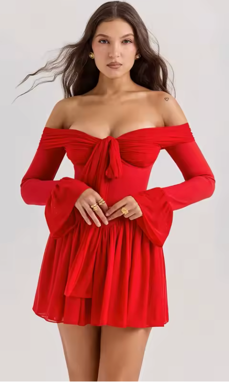 Madeleine | Off-Shoulder Mini Dress