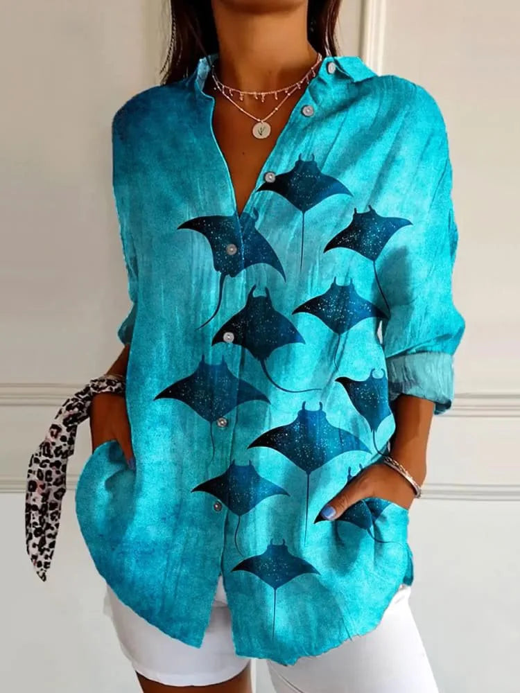 Kora | Floral Button Blouse