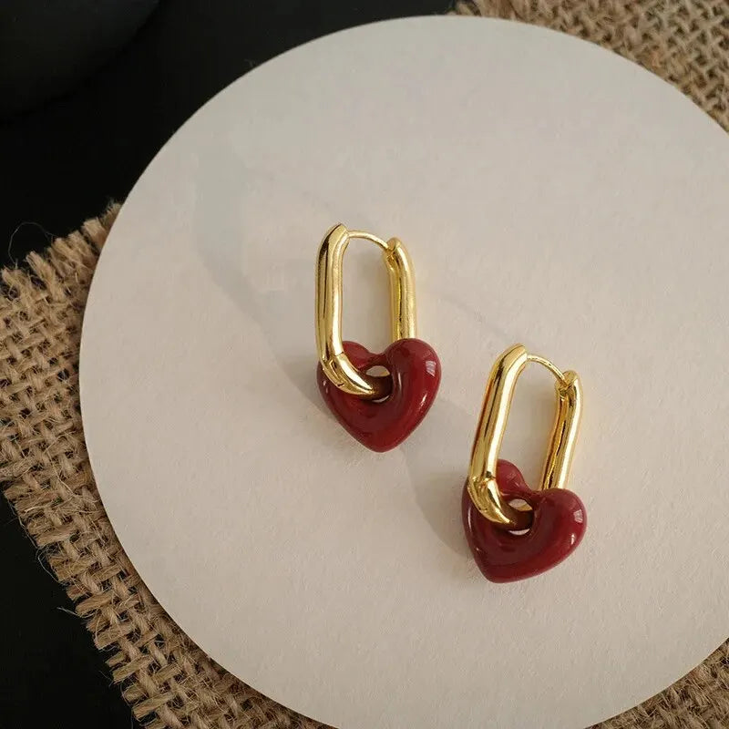 Elodie | Heart Earrings