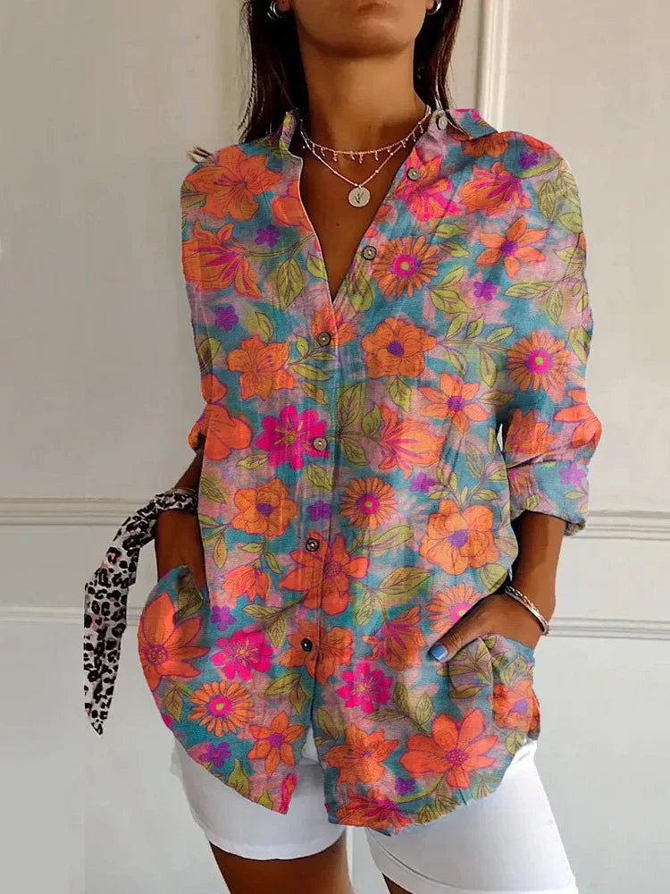 Kora | Floral Button Blouse