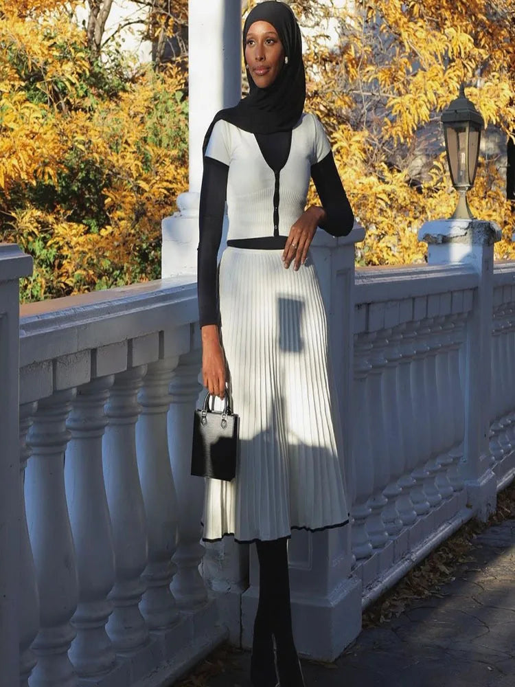 Colette | Pleated Two-Piece Set