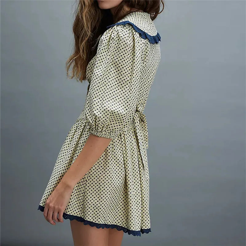 Lowie | Lace Collar Mini Dress