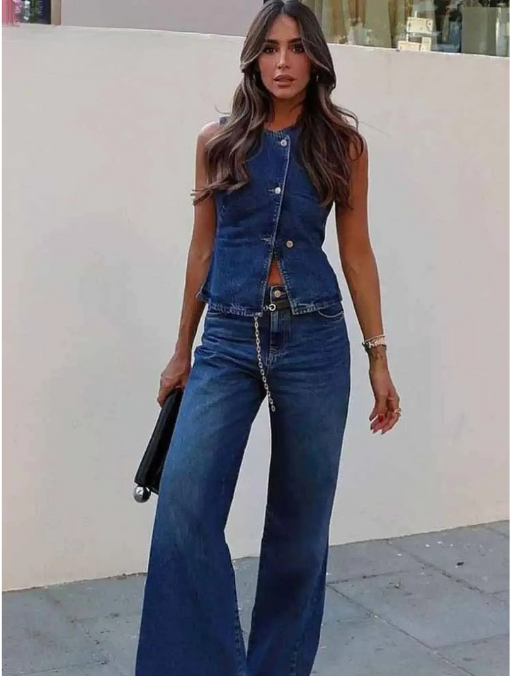 Soleil | Denim Two-Piece Set